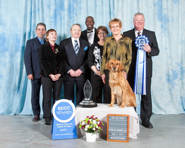Photo of Helen Walker and her Golden Retriever Katie - 2011 HIT of HITS winners